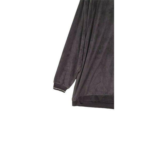 PJ Salvage Lounge plus size 3x Grey Oh My Velour Top Ribbed Cuff sleepwe… - Picture 5 of 7